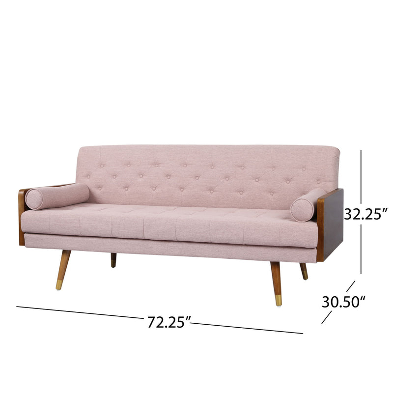 Aidan - Mid Century Modern Tufted Fabric Sofa - R&R Furniture Gallery (Fountain Valley, CA)