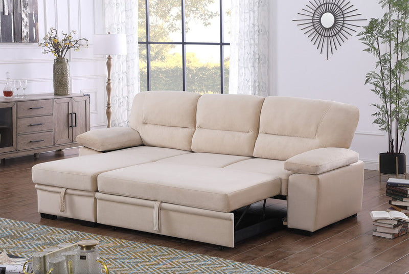 Kipling - Reversible Sleeper Sectional Sofa Chaise - R&R Furniture Gallery (Fountain Valley, CA)