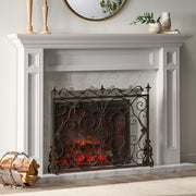 Darcie - Wrought Fireplace Screen, Ornate Design - R&R Furniture Gallery (Fountain Valley, CA)