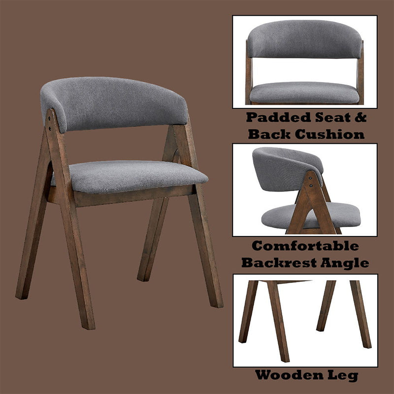 Keiki - Side Chair (Set of 2) - Walnut - R&R Furniture Gallery (Fountain Valley, CA)