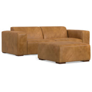 Rex - Handcrafted Sectional Sofa And Ottoman - R&R Furniture Gallery (Fountain Valley, CA)