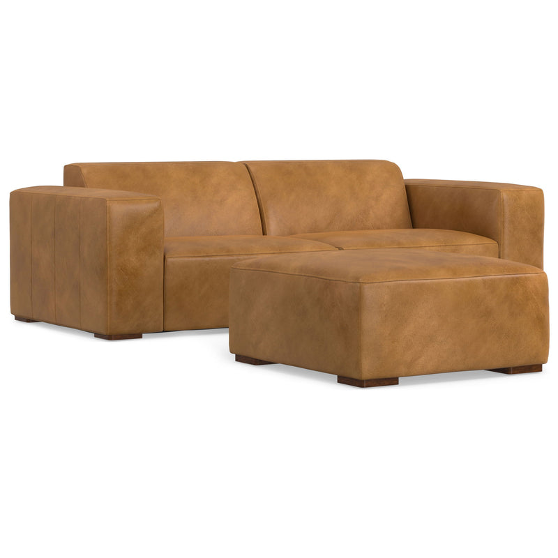 Rex - Handcrafted Sectional Sofa And Ottoman - R&R Furniture Gallery (Fountain Valley, CA)