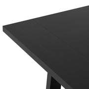 Simpli-Home Whitley dining table with wood finish and rectangular top, ideal for modern dining rooms.
