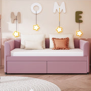 Upholstered Daybed With Ergonomic Design Backrest - R&R Furniture Gallery (Fountain Valley, CA)