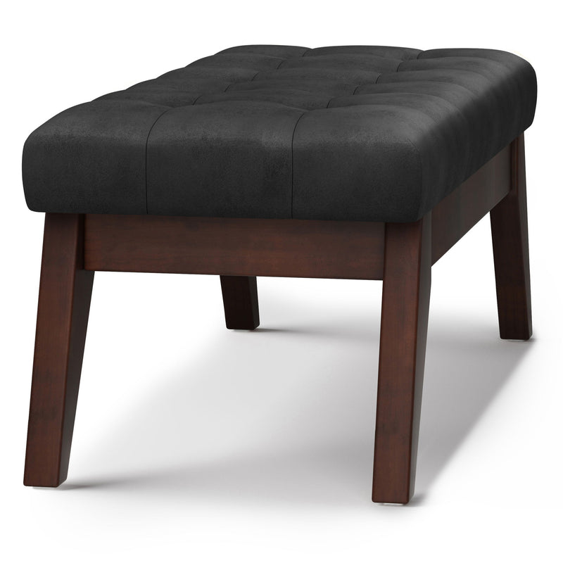 Draper - Upholstered Mid Century Tufted Ottoman Bench - R&R Furniture Gallery (Fountain Valley, CA)