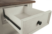 Bolanburg - Rectangular End Table - White / Brown / Beige - R&R Furniture Gallery (Fountain Valley, CA)