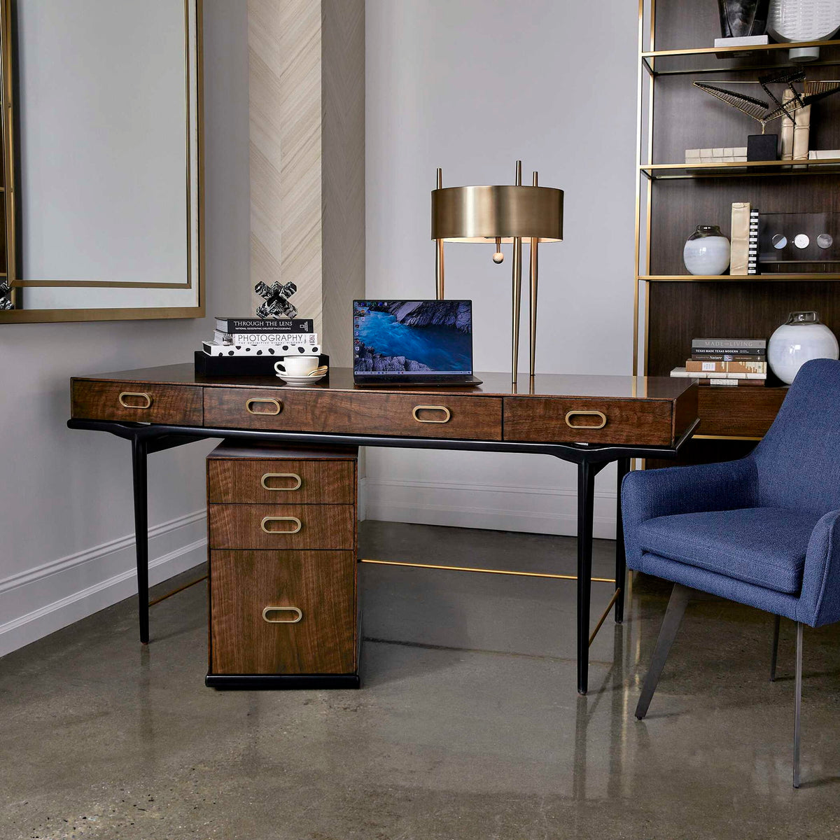 Glide - File Cabinet - Woodtone