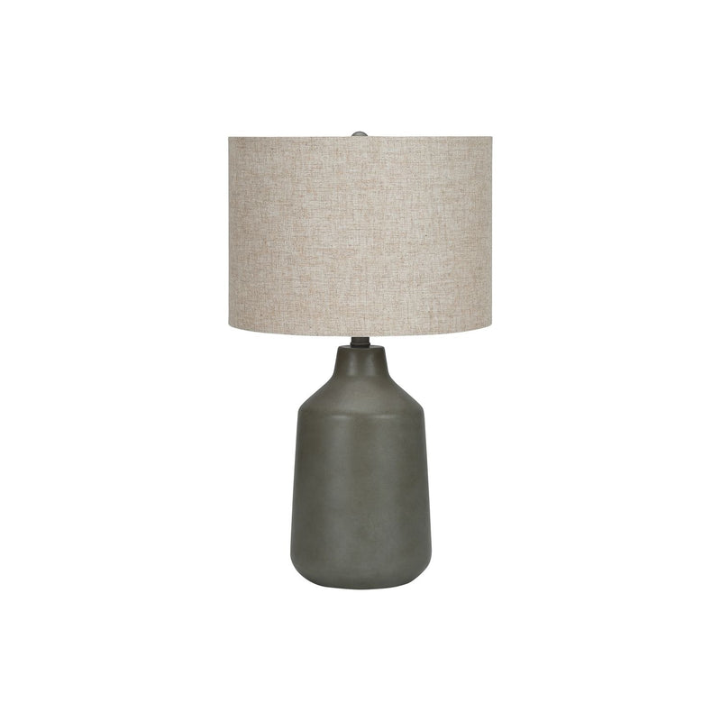 Contemporary concrete table lamp by 8th Street with sleek modern design and minimalist aesthetic.