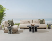 Livia - Teak Outdoor Sofa - Taupe - R&R Furniture Gallery (Fountain Valley, CA)