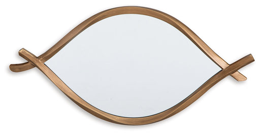 Bartner - Accent Mirror - Antique Gold Finish - R&R Furniture Gallery (Fountain Valley, CA)
