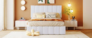 Elegant Upholstered Platform Bed With Hydraulic Storage System - R&R Furniture Gallery (Fountain Valley, CA)