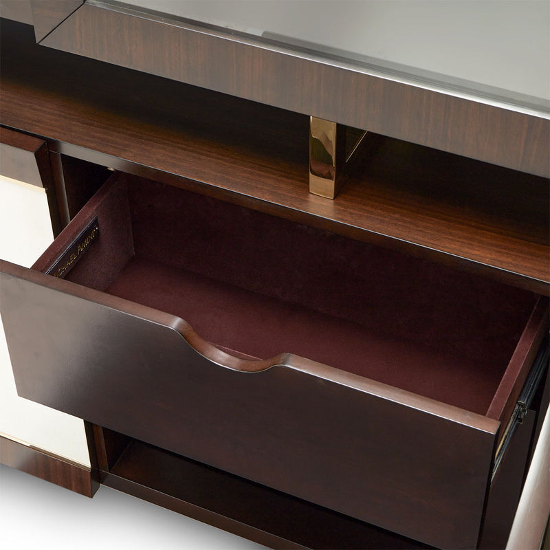 Belmont Place - China Cabinet - Espresso - R&R Furniture Gallery (Fountain Valley, CA)