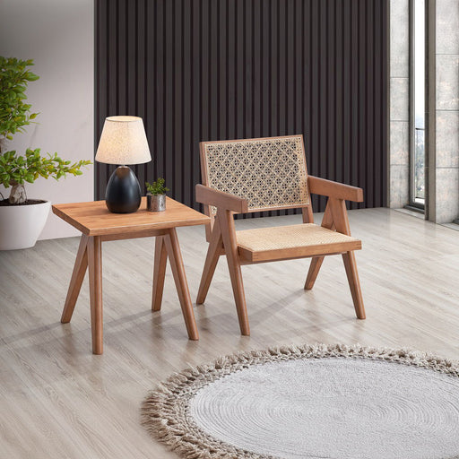 Velentina - Accent Chair - Rattan & Natural - R&R Furniture Gallery (Fountain Valley, CA)