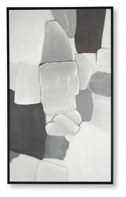 Adilson - Wall Art - White / Gray / Black - R&R Furniture Gallery (Fountain Valley, CA)