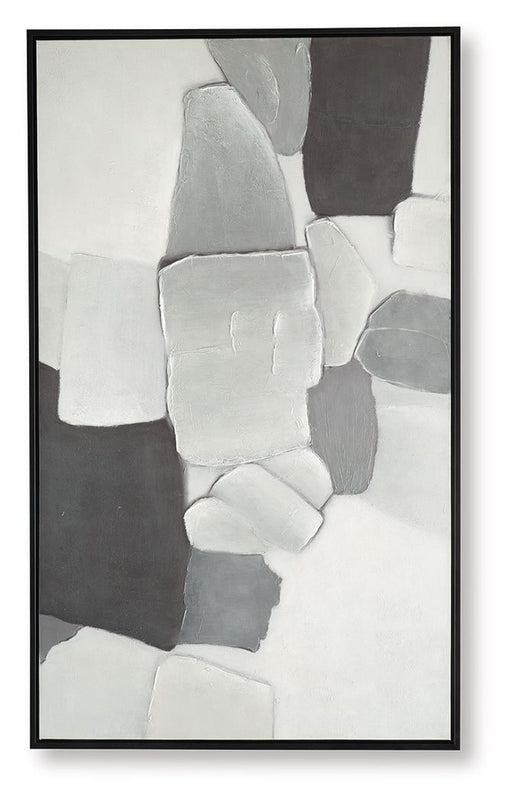 Adilson - Wall Art - White / Gray / Black - R&R Furniture Gallery (Fountain Valley, CA)
