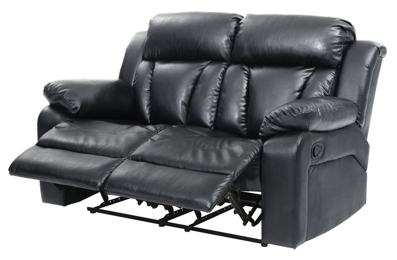 Glory Furniture Daria cozy padded reclining love seat with plush cushions and a reclining feature, perfect for relaxing in style.