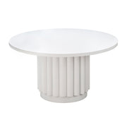 Kali - Round Dining Table - White - R&R Furniture Gallery (Fountain Valley, CA)