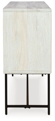 Freyton - Accent Cabinet - White / Gray - R&R Furniture Gallery (Fountain Valley, CA)