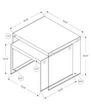 Accent Nesting Table Clear Tempered Glass For Living Room (Set of 2) - R&R Furniture Gallery (Fountain Valley, CA)