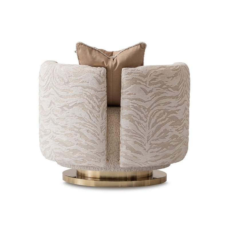 Savannah Breeze - Swivel Chair - Cashmere / Bright Gold - R&R Furniture Gallery (Fountain Valley, CA)