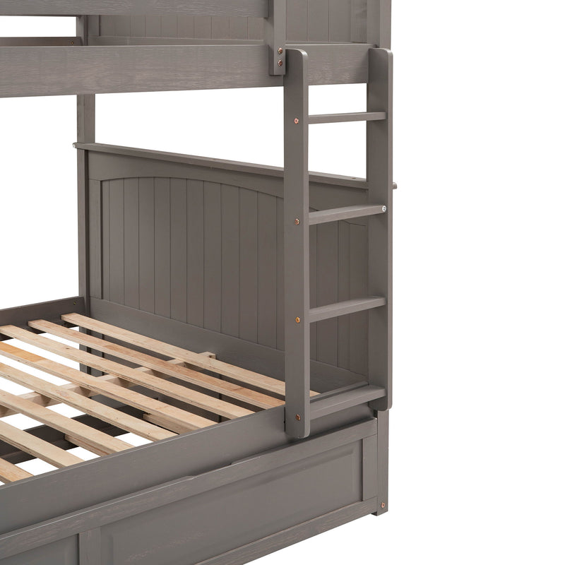 Bunk Bed With Twin Size Trundle, Guardrails - R&R Furniture Gallery (Fountain Valley, CA)