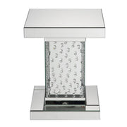 Nysa - 20" End Table - Mirrored & Faux Crystals - R&R Furniture Gallery (Fountain Valley, CA)