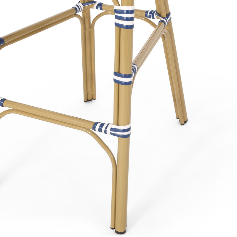 Outdoor Pe Rattan French Barstool Set - R&R Furniture Gallery (Fountain Valley, CA)