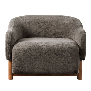 Modern Accent Chair With Recessed Arms And Tight Back
