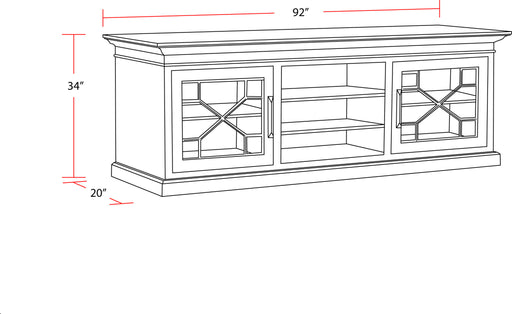Sundance - TV Console (92") - R&R Furniture Gallery (Fountain Valley, CA)