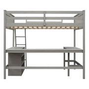 Loft Bed With Shelves With Desk - R&R Furniture Gallery (Fountain Valley, CA)