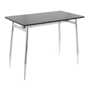 Lumi Source Marcel contemporary counter table with sleek wooden top and metal legs, ideal for modern dining or kitchen spaces.