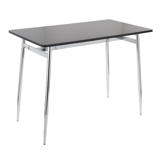 Lumi Source Marcel contemporary counter table with sleek wooden top and metal legs, ideal for modern dining or kitchen spaces.