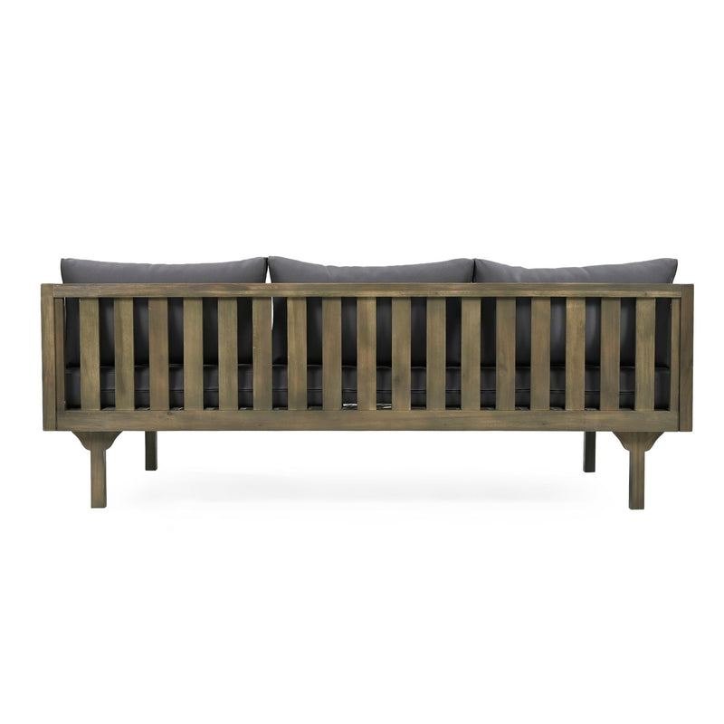 Claremont - 3 Seater Daybed Teak Acacia Wood Water Resistant Cushions - R&R Furniture Gallery (Fountain Valley, CA)