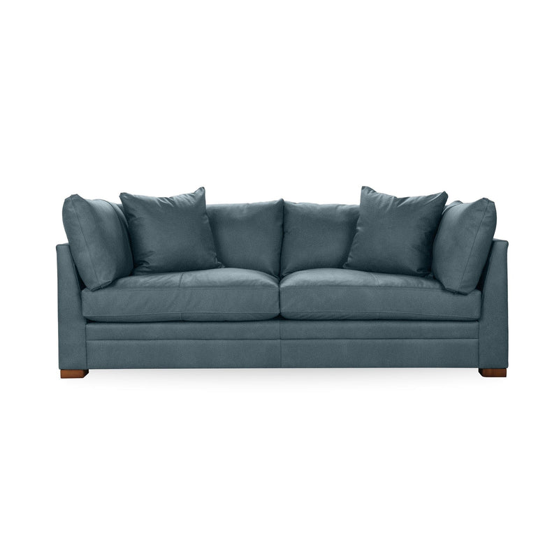 Classic Home Audrey stationary sofa with plush fabric, featuring a stylish design and comfortable seating in a modern living room setting.