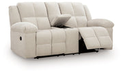 Orlen - Double Reclining Loveseat With Console - Winter - R&R Furniture Gallery (Fountain Valley, CA)