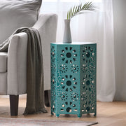 Galore - Side Table With Sunburst Cut Out Design - R&R Furniture Gallery (Fountain Valley, CA)