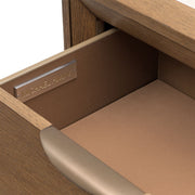 Portrait - 5-Drawer Chest With LED Lights - Sienna Brown - R&R Furniture Gallery (Fountain Valley, CA)