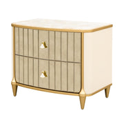 Scotts Square - Nightstand - Light Champagne - R&R Furniture Gallery (Fountain Valley, CA)