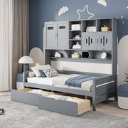 Daybed With All-In-One Cabinet And Shelf - R&R Furniture Gallery (Fountain Valley, CA)