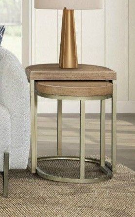 Nesting Tables - Light Brown - R&R Furniture Gallery (Fountain Valley, CA)