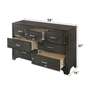 Carine II - Dresser - Gray - R&R Furniture Gallery (Fountain Valley, CA)