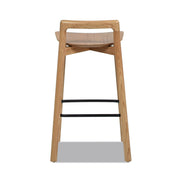 Sven - Modern Minimalist Low Back Counter Stool - Natural Blonde Ash - R&R Furniture Gallery (Fountain Valley, CA)