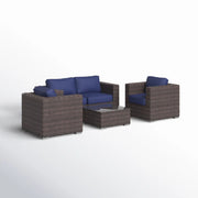 Wicker Seating Group Set With Table And Cushions - R&R Furniture Gallery (Fountain Valley, CA)