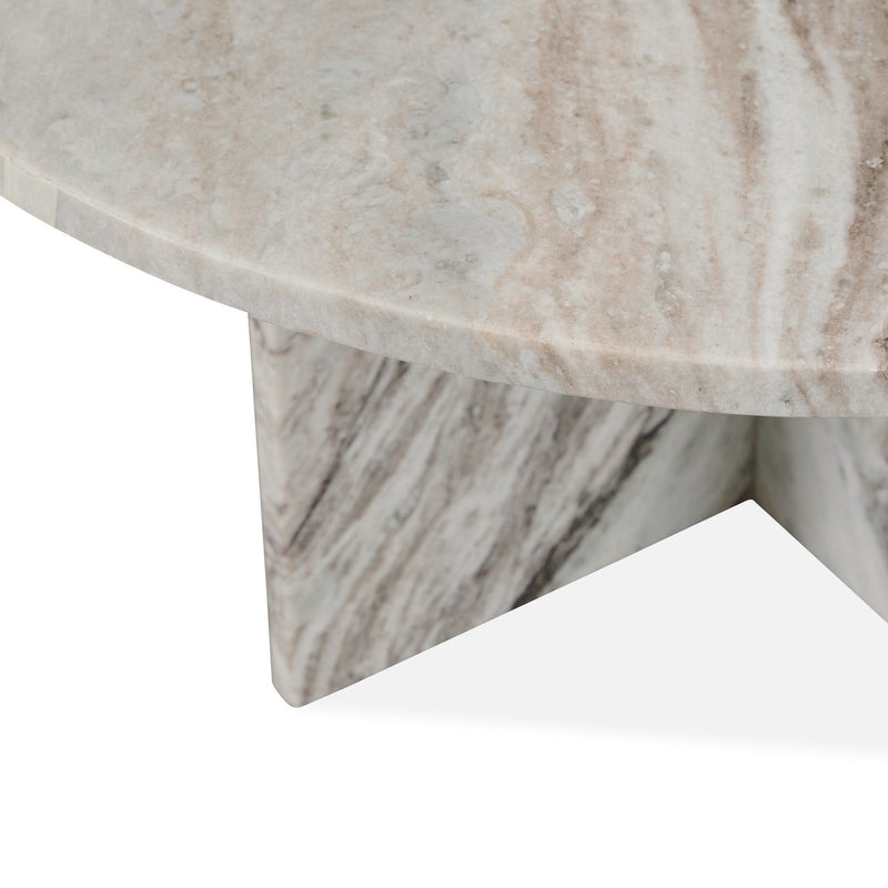 Reilly - Marble Round Table - R&R Furniture Gallery (Fountain Valley, CA)