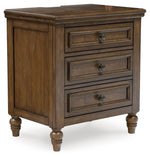 Sturlayne - Three Drawer Night Stand - Brown - R&R Furniture Gallery (Fountain Valley, CA)