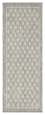 Sunshine - 5'3" X 7'3" Indoor, Outdoor Polypropylene Area Rug - Silver - R&R Furniture Gallery (Fountain Valley, CA)