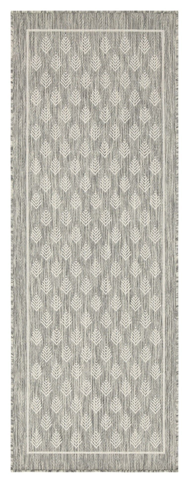 Sunshine - 5'3" X 7'3" Indoor, Outdoor Polypropylene Area Rug - Silver - R&R Furniture Gallery (Fountain Valley, CA)