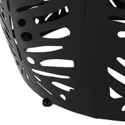 Modern design metal end table by Noble House with a large round surface and sleek metal frame in a contemporary style.