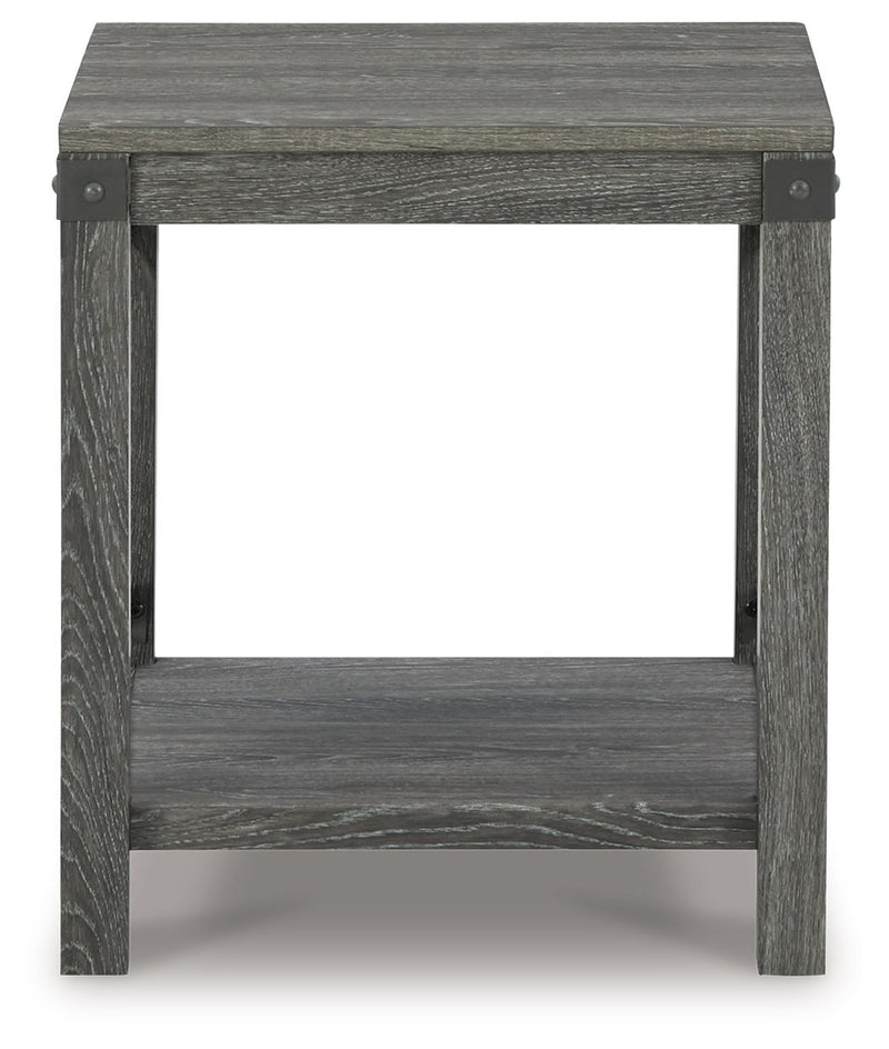 Freedan - Square End Table - Grayish Brown - R&R Furniture Gallery (Fountain Valley, CA)