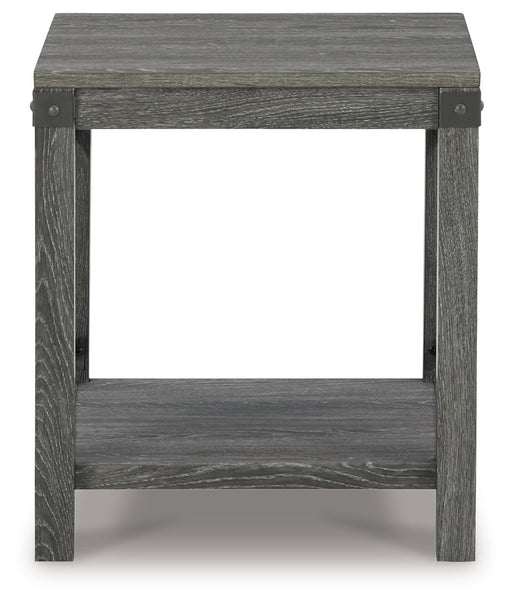 Freedan - Square End Table - Grayish Brown - R&R Furniture Gallery (Fountain Valley, CA)